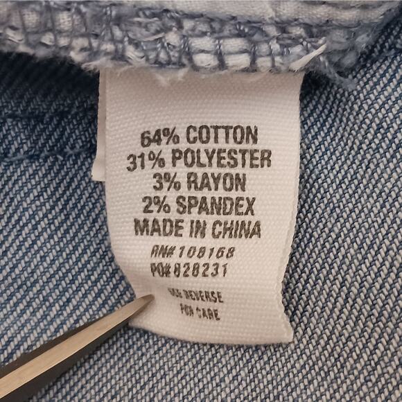 RSQ Jeans Womens Size 0 Blue White Stripe High Rise Ankle Skinny Y2K Coastal - Picture 8 of 12